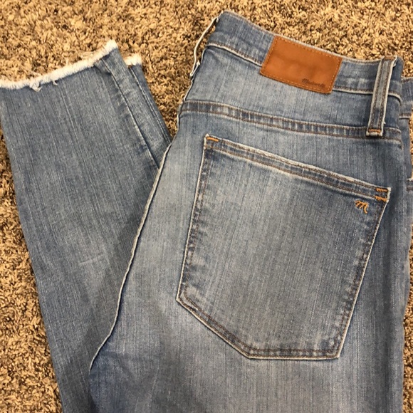 Madewell Women’s Light Wash Distressed High Rise Skinny Denim Jeans Size 30 - Picture 7 of 7